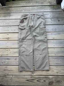 Wrangler Riggs Men's Carpenter Pants | 34x30 | Olive Green Canvas | New Wo Tags - Picture 1 of 11