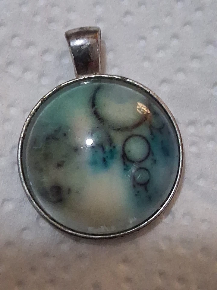 Collar colgante de jaspe océano joyería Foto 1 de 1