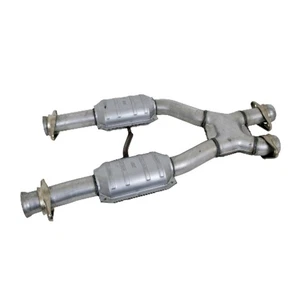 Fits 1979-1993 Mustang 5.0 2.5 Short Mid X Pipe W/ Catalytic Converters-1659 - Picture 1 of 10