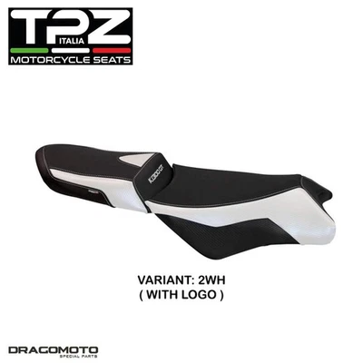 BMW K 1300 GT 2009-2011 acolchado sillín BK13GB1-2WH-3 TPZ blanco CON LOGO Foto 1 de 4