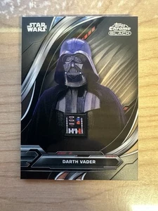2024 Topps Chrome Black Star Wars DARTH VADER Base Star Wars Empire Strikes Back - Picture 1 of 2