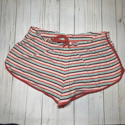 Xhilaration Women's Striped Red Teal Shorts Size Small - Image 1 of 3