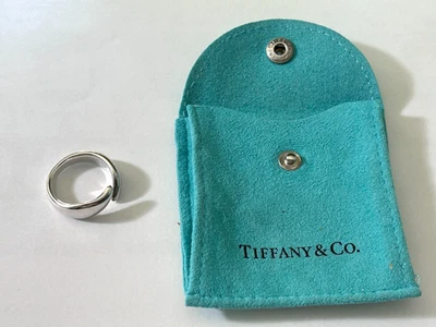 AUTHENTIC Tiffany & Co Teardrop Hug Ring - Elsa Peretti Rare Style- US Size 7 - Image 1 of 4