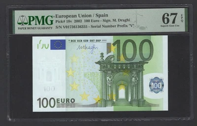 European Union / Spain 100 Euro 2002 P18v Uncirculated Grade 67 - Image 1 of 2