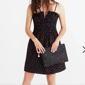 Madewell Biesen Cami Kleid in frischen Erdbeeren 2 feminin Sommer Freizeit - Bild 1 von 12