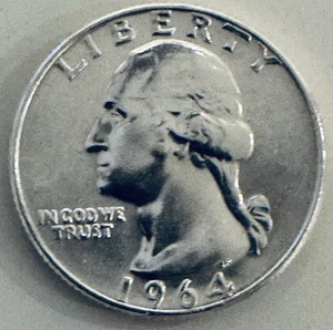 1964 90% Silver Washington Quarter Uncirculated. Bx 11.67 - Picture 1 of 2
