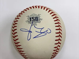 Jose Rijo Autogramm signed Cincinnati Reds 150th Anniversary Baseball - Bild 1 von 3