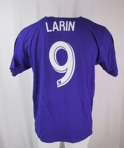 Orlando City SC MLS adidas Purple Go To Tee Shirt Player Cyle Larin #9  - Picture 1 of 6