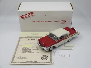 1957 Mercury Turnpike Cruiser 1:24 Die-cast Car Danbury Mint + Box/Paperwork - Picture 1 of 19