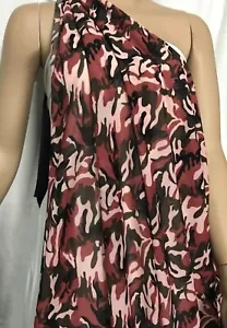 BROWN CAMO PRINT STRETCH MESH FABRIC: 150CM WIDE : $5.00 P/M - Bild 1 von 4