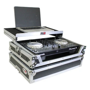 ProX X-DDJFLX4LT ATA Flight Case For Pioneer DDJ-FLX4 w/ Laptop Shelf, SILVE - Picture 1 of 14