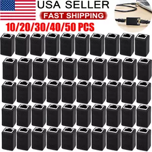 RJ45 Inline Coupler Cat7/Cat6/Cat5e Ethernet Network Cable Extender Connect LOT - Picture 1 of 12