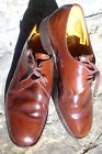 Sanders Moffat for Glassons Tan Leather Plain Derby shoe Size 10 1/2 H Officers