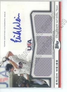 erich weiss rc rookie auto triple jersey texas longhorns team usa #/214 2011 - Picture 1 of 1