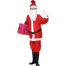 Smiffys Santa Boy Costume, Red (Size L)