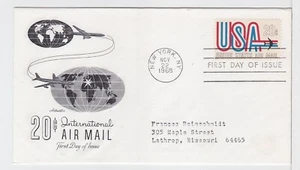 TurtlesTradingPost - USA 20 Cent Airmail 1968 #C75 FDC- Artmaster Cachet - Picture 1 of 1