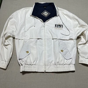 Vintage Gear Ny Las Vegas Women’s Windbreaker Jacket White Zip Size - S - Picture 1 of 8
