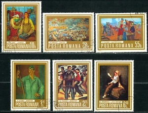 ROMANIA OLD STAMPS 1973 Paintings - USED/CTO - Picture 1 of 2