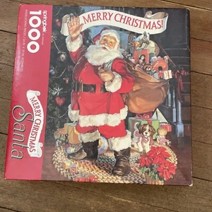 Vintage Springbok Santa Sack 1000 Piece Puzzle Complete 1991 #2 - Picture 1 of 1