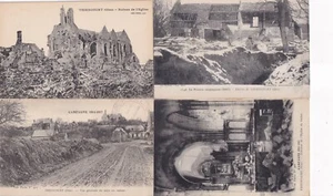 Konvolut 4 alte Ansichtskarten Ansichtskarten KRIEG 14-18 WAR WW1 THIESCOURT OISE - Bild 1 von 1