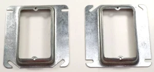 LOT OF 2 Crouse-Hinds TP486,4" Box, 3/4" Rise, Steel Electrical Outlet Box Cover - Picture 1 of 12