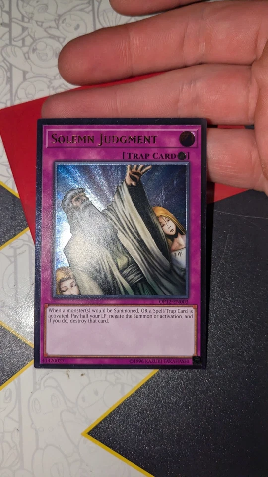 Solemn Judgment (UTR) OP12-EN003 OTS Tournament Pack 12 Unlimited - Image 1 of 2
