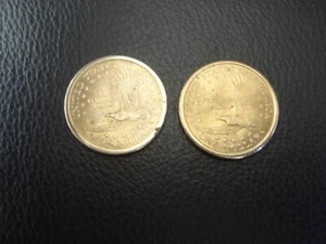Set of Two USA ONE Dollar Liberty Coins 2000 D & 2001 P Sacagawea - Picture 1 of 3