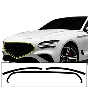 Fits Genesis G70 2022+ Grille Chrome Delete Decal Blackout Vinyl Film - Picture 1 of 7