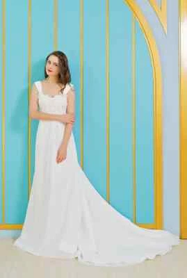 HBH Brautkleid,Hochzeitskleid,Umstandsbrautkleid,lange Schleppe,Schnürung,Ivory - Bild 1 von 4