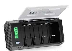 EBL Caricatore LCD per Batterie AA AAA C D 9V NiMH Ni-CD 2 USB, Funzione di Scarico - Foto 1 di 13