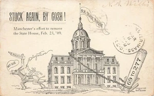 LP26 Concord New Hampshire State House 1909 Postcard - Bild 1 von 2