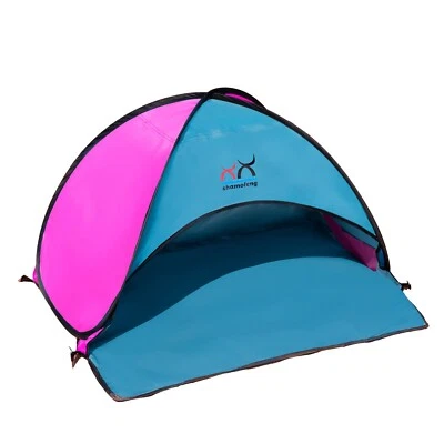 Shamofeng Tienda Pequeña Tomar el Sol Playa Sombra Toldo Fácil Configuración Protección UV Foto 1 de 2