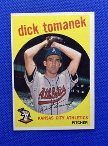 1959 Topps Dick Tomanek NR-MINT Kansas City Athletics