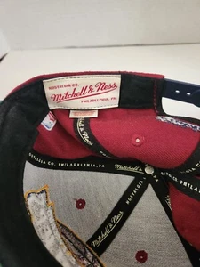 Cleveland Cavaliers New NBA Mitchell & Ness Snapback Strap Hat Cap Maroon - Picture 1 of 4