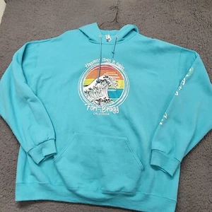 Fort Bragg California Happiness Comes In Waves Kapuzenpullover mit Rundhalsausschnitt Unisex 2XLT/2TG - Bild 1 von 10