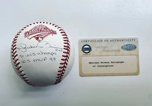 Mariano Rivera signiert + beschriftet 1996 WS Baseball NY Yankees - Steiner - Bild 1 von 4