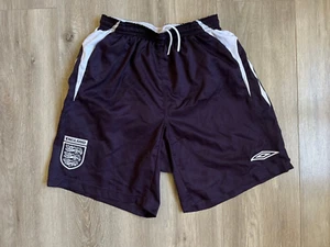 Pantalones Cortos de Fútbol Inglaterra Portero 2008/2009 Fútbol Umbro Vintage Talla S - Imagen 1 de 5