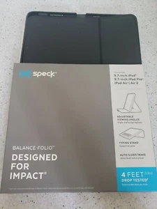 New Speck Balance Folio Case for Apple iPad Pro 9.7-inch iPad Air / Air 2 Black - Picture 1 of 5