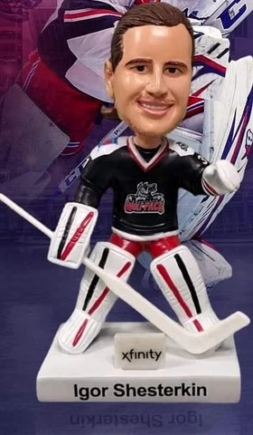 Igor Shesterkin SGA New York Rangers HARTFORD WOLF PACK Bobblehead Cover