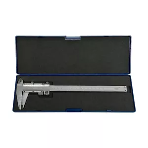 .001"/.02MM 8" Precision Vernier Caliper Graduation Stainless Hardened Steel - Picture 1 of 8