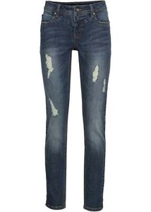 Stretch-Jeans mit Reißverschluss Petite Gr. 38 Dunkelblau Damenjeans Pants Neu* - Bild 1 von 1