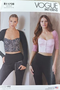 Vogue R11728 Loose Fitting Corset Top A,B,C,D Cup Size B5 8-10-12-14-16 - Picture 1 of 3