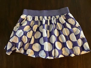 Justice Girls Purple White Circle Skort 10 - Picture 1 of 3