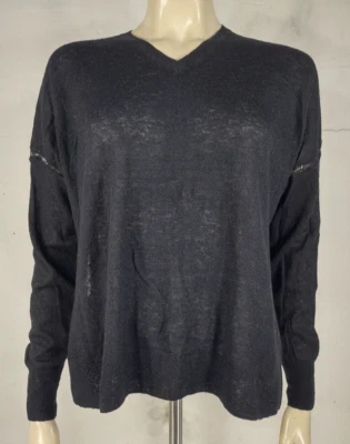 Isabel Etoile Marant black alpaca blend lightweight semi-sheer sweater ladies 38 - Image 1 of 4