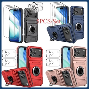 For iPhone 17 Pro/Pro Max Case 5-Piece Set - With Screen& Camera Lens Protectors - Picture 1 of 26