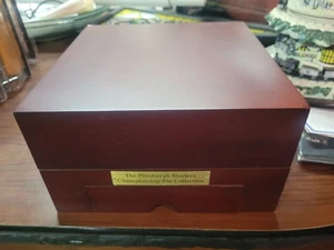 Pittsburgh Steelers bradford exchange Pin collection BOX only 6x10 w/drawer - Picture 1 of 6