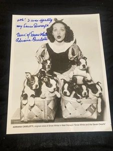 8x10 signiert Adriana Caselotti Originalstimme Schneewittchen - Bild 1 von 1