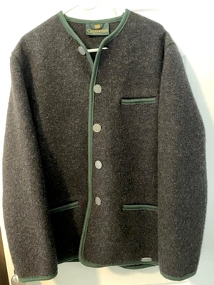Chaqueta de lana Giesswein para hombre diseño austriaco talla EU 50 US 40 gris Foto 1 de 4