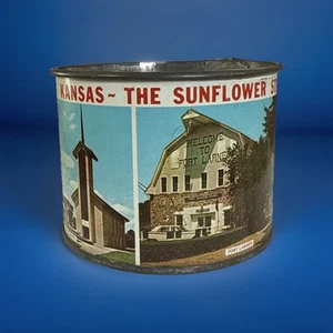 Taza de lata de recuerdo del estado del girasol recuerdo de Kansas de colección Hong Kong - Imagen 1 de 10