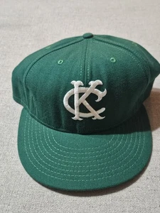 Cappello berretto vintage Kansas City Athletics American Needle Fitted 7 1/4 verde vintage USA - Foto 1 di 7